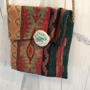 Adorable Indian motif small cloth bag.
